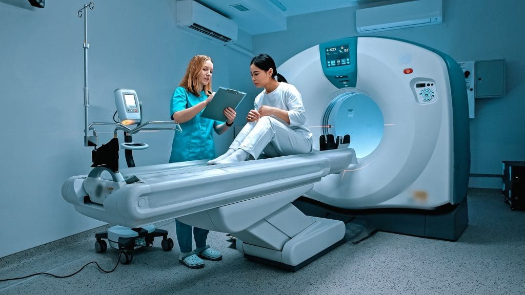 PET scan for cancer staging
